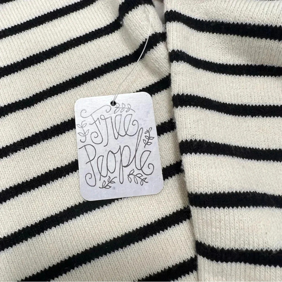 FREE PEOPLE SAYLOR Lili Mini Striped Drop Waist Sweater Dress Long Sleeve XS. - Picture 8 of 12